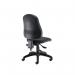 Jemini Teme Deluxe High Back Operator Chair 640x640x985-1175mm Leather Look Black KF90540 KF90540