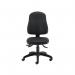 Jemini Teme Deluxe High Back Operator Chair 640x640x985-1175mm Leather Look Black KF90540 KF90540