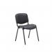 Jemini Ultra Multipurpose Stacking Chair 532x585x805mm Black Polyurethane KF90557 KF90557