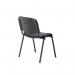 Jemini Ultra Multipurpose Stacking Chair 532x585x805mm Black Polyurethane KF90557 KF90557