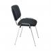 Jemini Ultra Multipurpose Stacking Chair 532x585x805mm Chrome/Black KF90558 KF90558