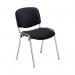 Jemini Ultra Multipurpose Stacking Chair 532x585x805mm ChromeBlack KF90558 KF90558