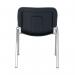 Jemini Ultra Multipurpose Stacking Chair 532x585x805mm ChromeBlack KF90558 KF90558