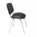 Jemini Ultra Multipurpose Stacking Chair 532x585x805mm Chrome/Black KF90558 KF90558