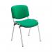 Jemini Ultra Multipurpose Stacking Chair 532x585x805mm Chrome/Green CH0503GN KF90559