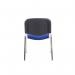 Jemini Multipurpose Stacking Chair 532x585x805mm ChromeBlue Polyurethane KF90562 KF90562