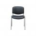 Jemini Multipurpose Stacking Chair 532x585x805mm Chrome/Black Polyurethane KF90563 KF90563