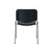 Jemini Multipurpose Stacking Chair 532x585x805mm Chrome/Black Polyurethane KF90563 KF90563