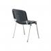 Jemini Multipurpose Stacking Chair 532x585x805mm Chrome/Black Polyurethane KF90563 KF90563