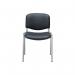 Jemini Multipurpose Stacking Chair 532x585x805mm ChromeBlack Polyurethane KF90563 KF90563