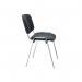 Jemini Multipurpose Stacking Chair 532x585x805mm ChromeBlack Polyurethane KF90563 KF90563