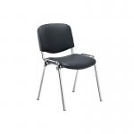 VOW Jemini Multipurpose Stacking Chair 532x585x805mm ChromeBlack Polyurethane KF90563 KF90563