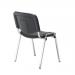 Jemini Multipurpose Stacking Chair 532x585x805mm Chrome/Black Polyurethane KF90563 KF90563