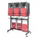 Titan Folding Chair Trolley 790x1750x2250mm Black KF90570 KF90570