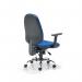 Arista Aire High Back Ergonomic Chair 675x580x1035-1230mm Blue KF90571 KF90571