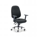 Arista Aire High Back Ergonomic Maxi Chair 675x580x1035-1230mm Black KF90572 KF90572