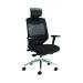 Arista Lotus High Back Chair with Headrest 680x390x660mm Mesh Back Black KF90681
