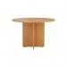 Jemini Round Meeting Table 1100x1100x730mm Beech KF90685 KF90685