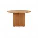Jemini Round Meeting Table 1100x1100x730mm Beech KF90685 KF90685