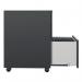 Jemini Contract 3 Drawer Mobile Desk Pedestal 380x470x615 Black KF90689 KF90689