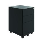 Jemini Contract Steel 3 Drawer Mobile Desk Pedestal 380x470x615mm Black KF90689 KF90689