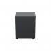 Jemini Contract Steel 3 Drawer Mobile Pedestal Slimline 300x470x615mm Black KF90691 KF90691