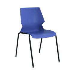 Cheap Stationery Supply of Jemini Uni 4 Leg Chair 530x570x855mm Blue/Grey KF90711 KF90711 Office Statationery