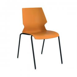 Cheap Stationery Supply of Jemini Uni 4 Leg Chair 530x570x855mm Yellow/Grey KF90713 KF90713 Office Statationery
