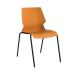 Jemini Uni 4 Leg Chair 530x570x855mm Yellow/Grey KF90713