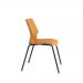 Jemini Uni 4 Leg Chair 530x570x855mm Yellow/Grey KF90713 KF90713