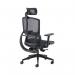 Arista Lena High Back Executive Chair 700x700x1120-1250mm Mesh Back Black KF90764 KF90764