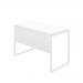 Jemini Soho Square Leg Desk 1200x600x770mm White/White KF90769 KF90769