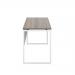 Jemini Soho Square Leg Desk 1200x600x770mm Grey Oak/White KF90771 KF90771