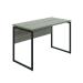 Jemini Soho Square Leg Desk 1200x600x770mm Grey Oak/Black Leg KF90772
