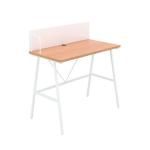 Jemini Soho Desk with Backboard 1000x540x1250mm Beech/White KF90773 KF90773