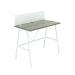 Jemini Soho Desk with Backboard 1000x540x1250mm Grey Oak/White KF90775