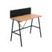 Jemini Soho Desk with Backboard 1000x540x1250mm Beech/Black KF90777