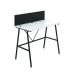 Jemini Soho Desk with Backboard 1000x540x1250mm White/Black KF90780
