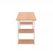 Jemini Soho Desk 4 Straight Shelves 1200x600x770mm Beech/White KF90781 KF90781