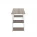 Jemini Soho Desk 4 Straight Shelves 1200x600x770mm Grey Oak/White KF90783 KF90783