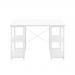 Jemini Soho Desk 4 Straight Shelves 1200x600x770mm White/White KF90784 KF90784