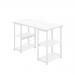 Jemini Soho Desk 4 Straight Shelves 1200x600x770mm White/White KF90784 KF90784