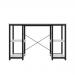 Jemini Soho Desk 4 Straight Shelves 1200x600x770mm White/Black KF90788 KF90788
