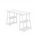 Jemini Soho Desk 4 Angled Shelves 1300x600x770mm White/White KF90792 KF90792