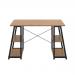 Jemini Soho Desk 4 Angled Shelves 1300x600x770mm Oak/Black KF90794 KF90794