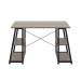 Jemini Soho Desk 4 Angled Shelves 1300x600x770mm Grey Oak/Black KF90795 KF90795