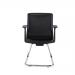 First Visitor Chair 615x580x885mm Black/Chrome KF90887 KF90887