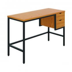 Cheap Stationery Supply of Jemini Soho Computer Desk with 2 Drawers 1200x480x770mm Oak/Black KF90926 KF90926 Office Statationery
