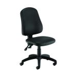 First Calypso Operator Chair 640x640x985-1175mm 2 Lever Leather Look Black KF90959 KF90959
