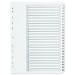 Q-Connect 1-25 Index Multi-Punched Reinforced Board Clear Tab A4 White KF97056